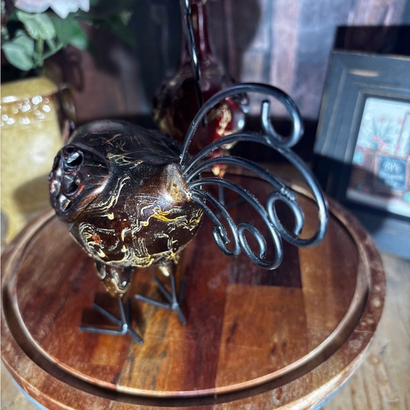 Decorative Red Rooster Figurine - Picture 3 of 5